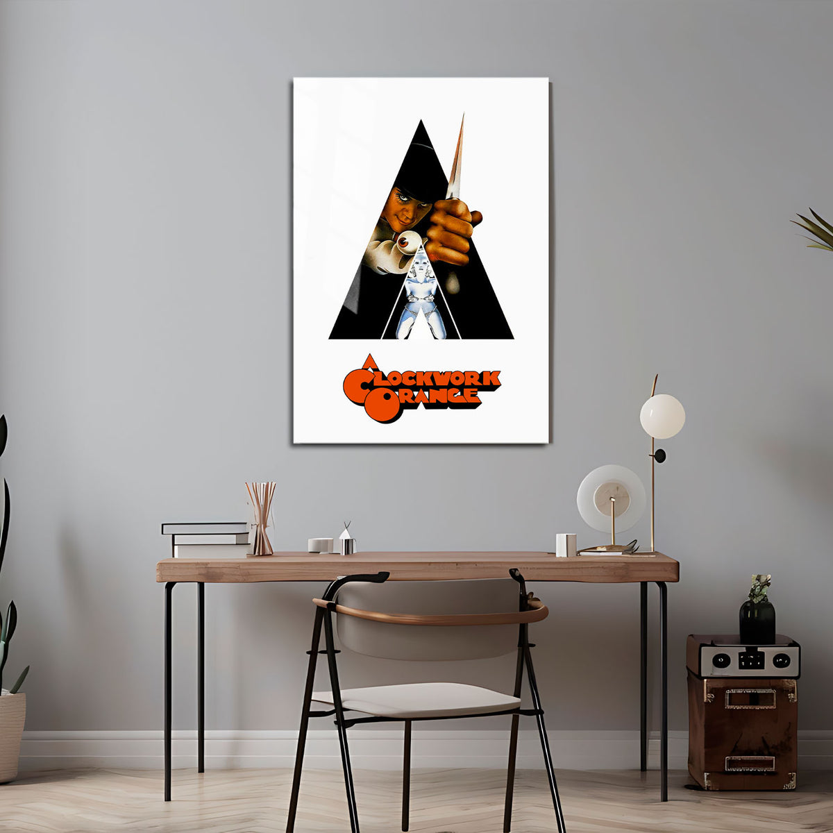 Flex Designs Metal Poster A Clockwork Orange 5 x 7" Home Goods - Movie 1971 Movie Metal Poster