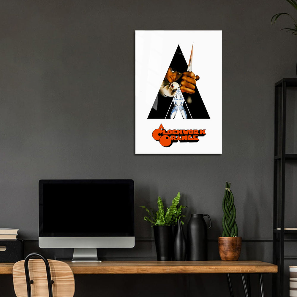 Flex Designs Metal Poster A Clockwork Orange 24 x 36" Home Goods - Movie 1971 Movie Metal Poster
