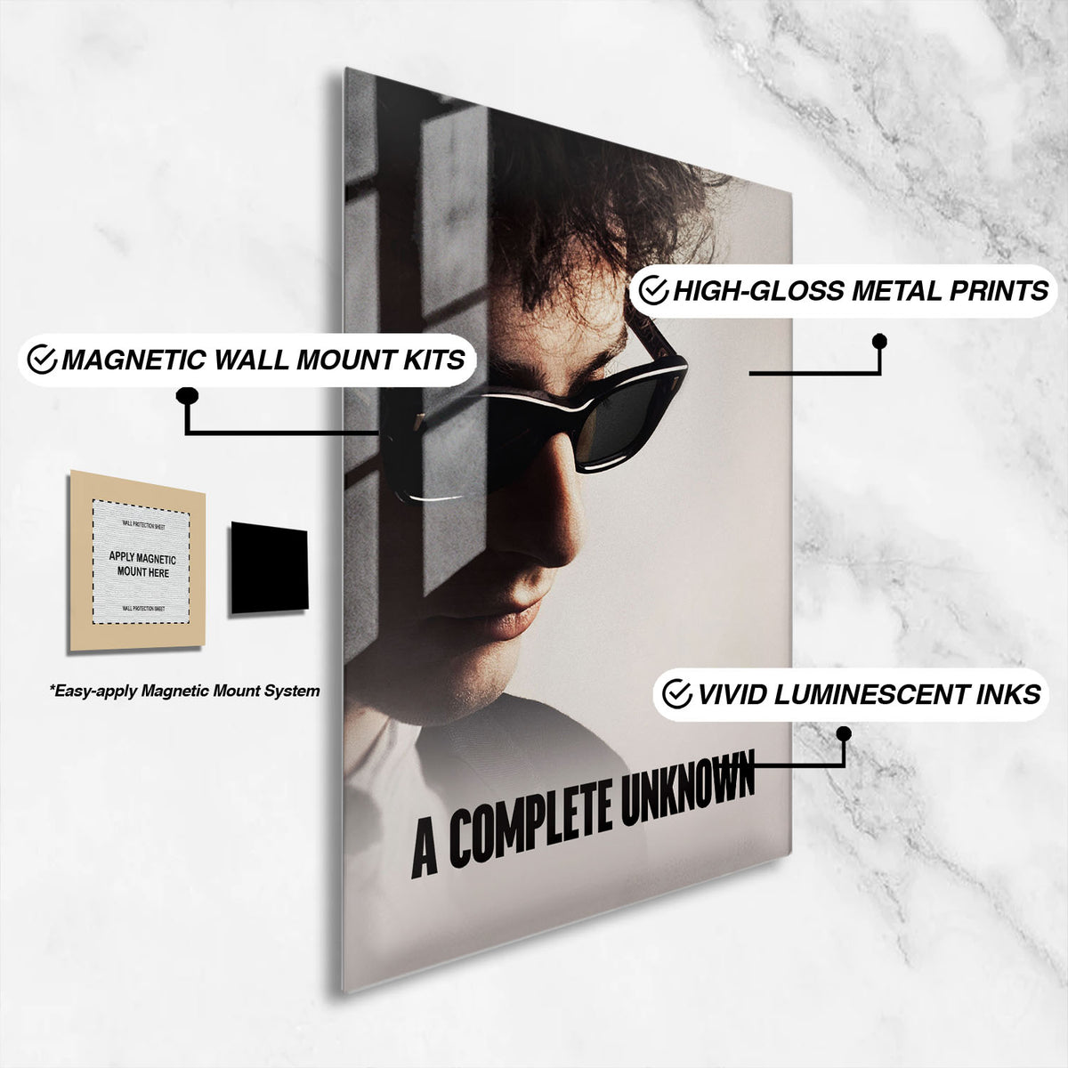 Flex Designs Metal Poster A Complete Unknown 16 x 24" Home Goods - Movie 2024 Movie Metal Poster