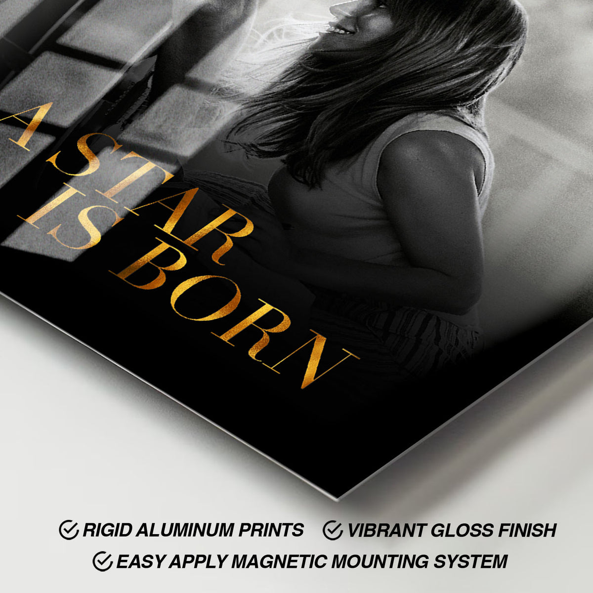 Flex Designs Metal Poster A Star Is Born 11 x 17" Home Goods - Movie 2018 Movie Metal Poster