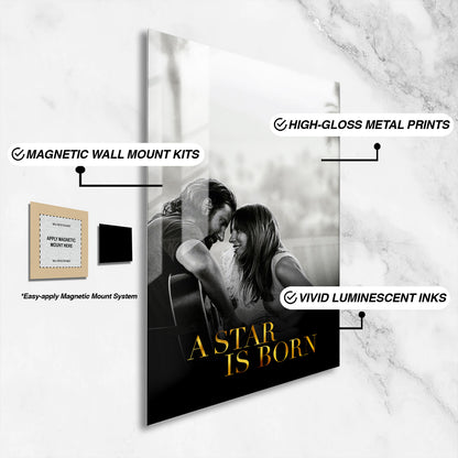 Flex Designs Metal Poster A Star Is Born 16 x 24" Home Goods - Movie 2018 Movie Metal Poster