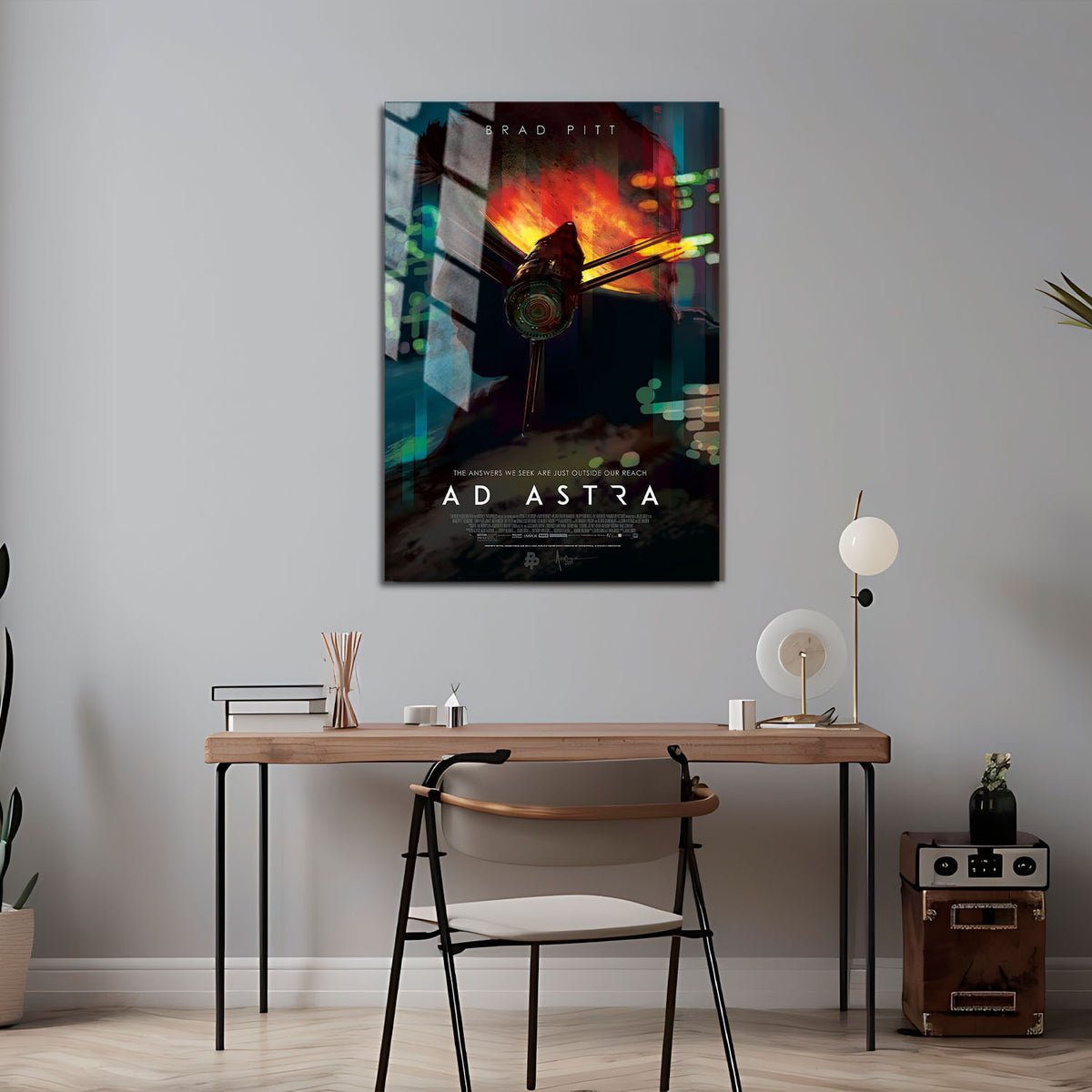 Flex Designs Metal Poster Ad Astra Official 5 x 7" Home Goods - Movie 2019 Movie Metal Poster