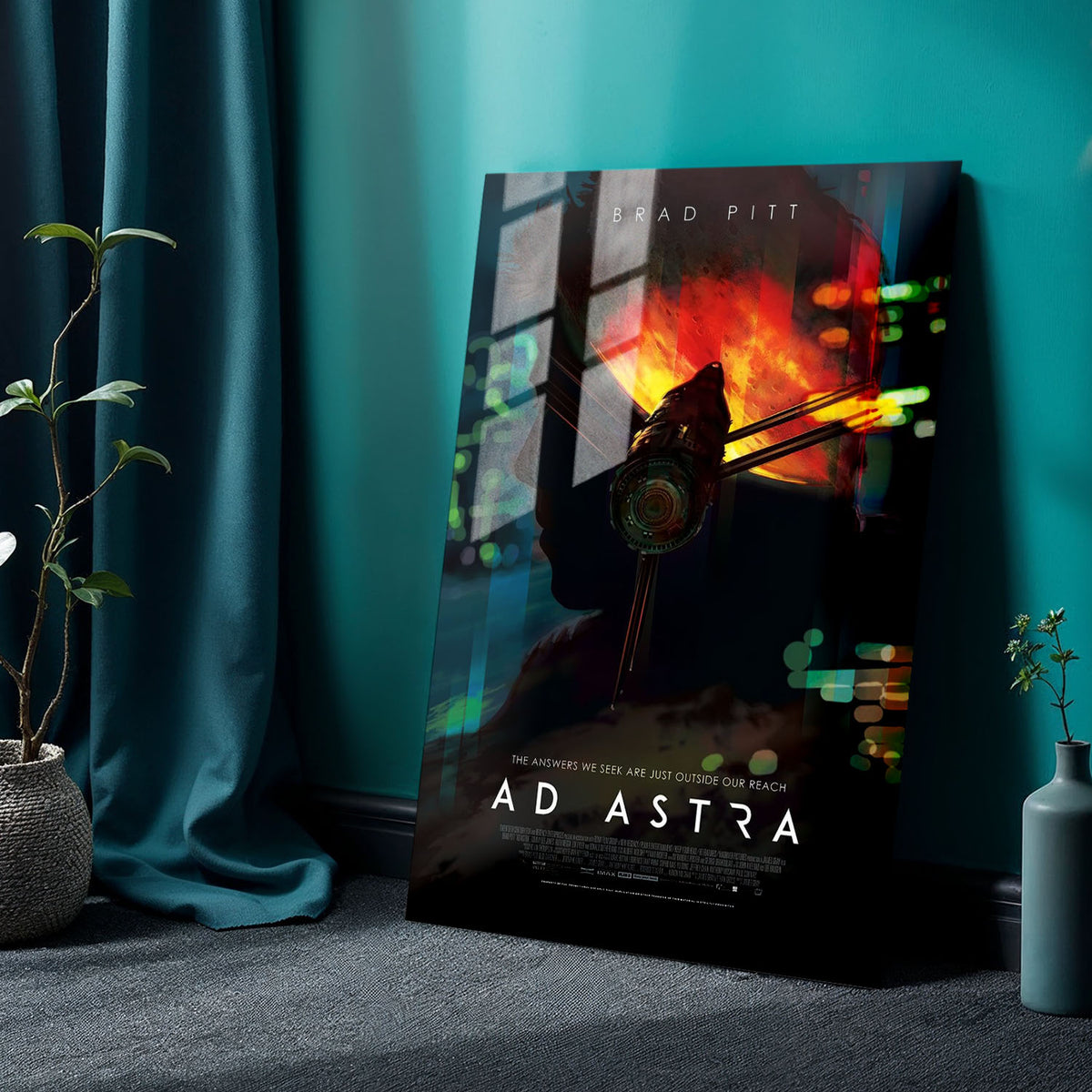 Flex Designs Metal Poster Ad Astra Official 24 x 36" Home Goods - Movie 2019 Movie Metal Poster
