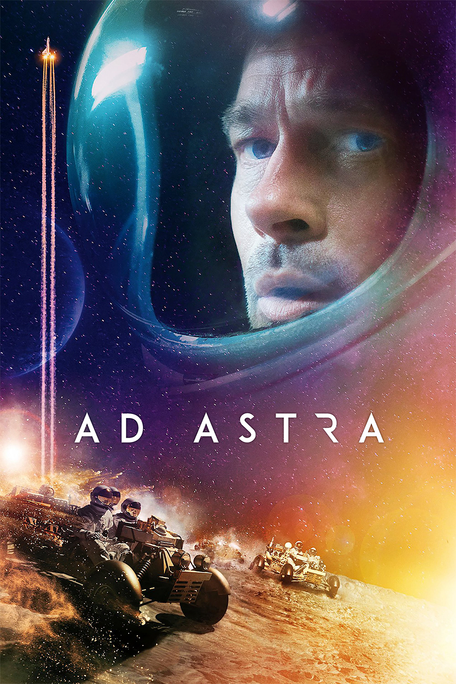 Flex Designs Metal Poster Ad Astra Theatrical 11 x 17" Home Goods - Movie 2019 Movie Metal Poster