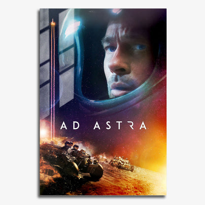 Flex Designs Metal Poster Ad Astra Theatrical 11 x 17" Home Goods - Movie 2019 Movie Metal Poster