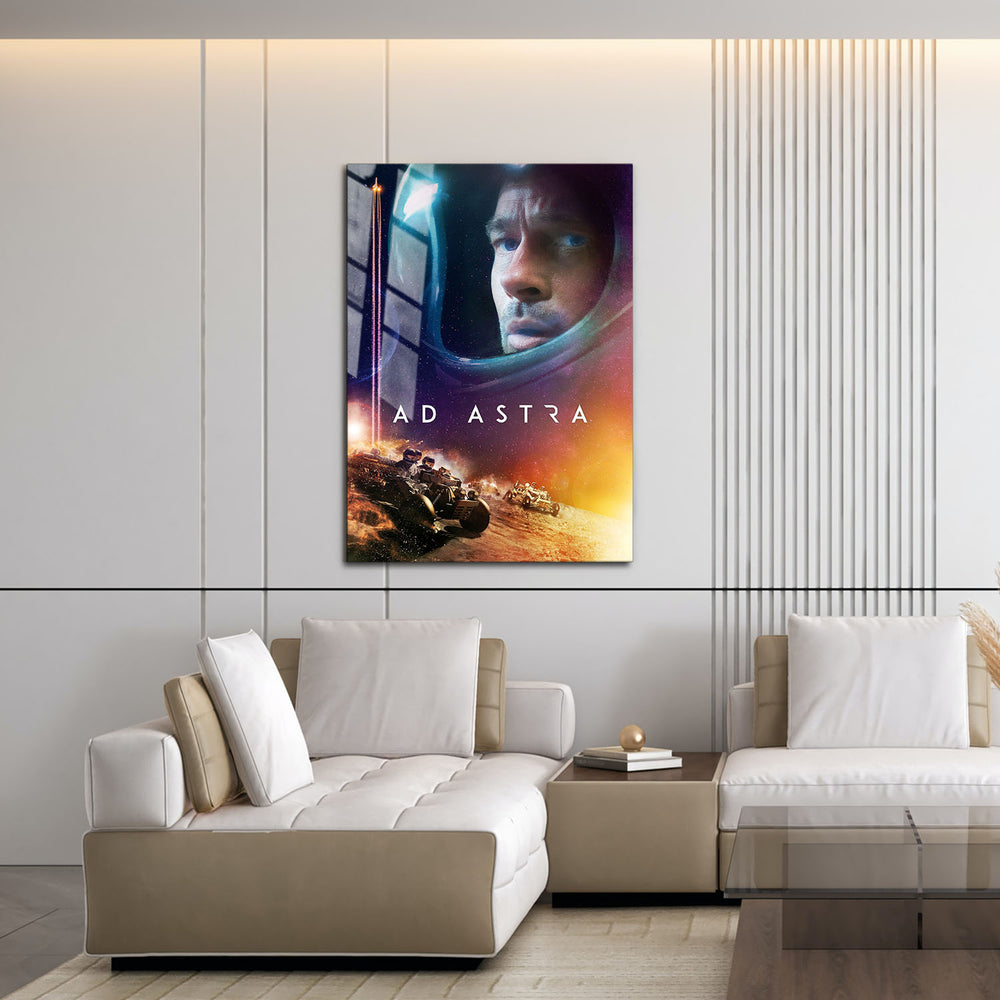 Flex Designs Metal Poster Ad Astra Theatrical 16 x 24" Home Goods - Movie 2019 Movie Metal Poster