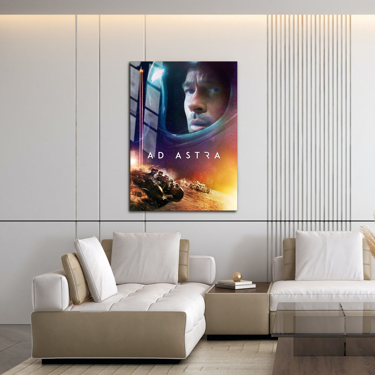 Flex Designs Metal Poster Ad Astra Theatrical 16 x 24" Home Goods - Movie 2019 Movie Metal Poster