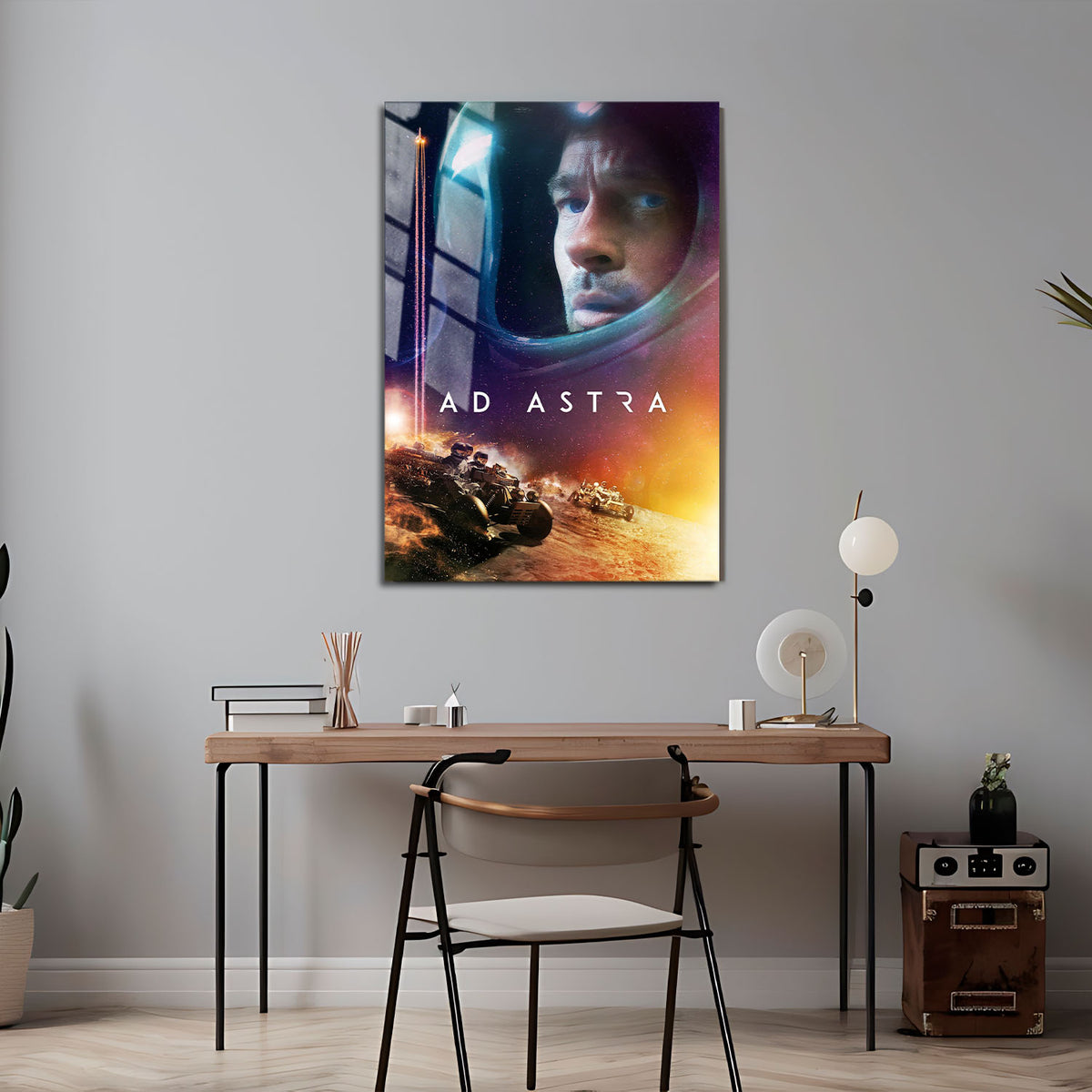 Flex Designs Metal Poster Ad Astra Theatrical 5 x 7" Home Goods - Movie 2019 Movie Metal Poster