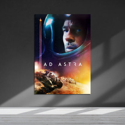 Flex Designs Metal Poster Ad Astra Theatrical 5 x 7" Home Goods - Movie 2019 Movie Metal Poster