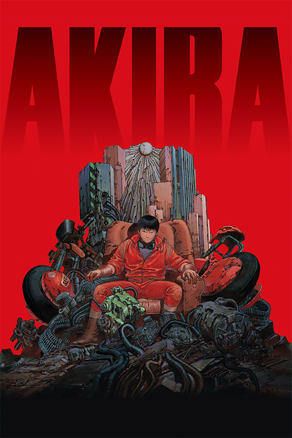 Flex Designs Metal Poster Akira Red 11 x 17" Home Goods - Movie 1988 Movie Metal Poster