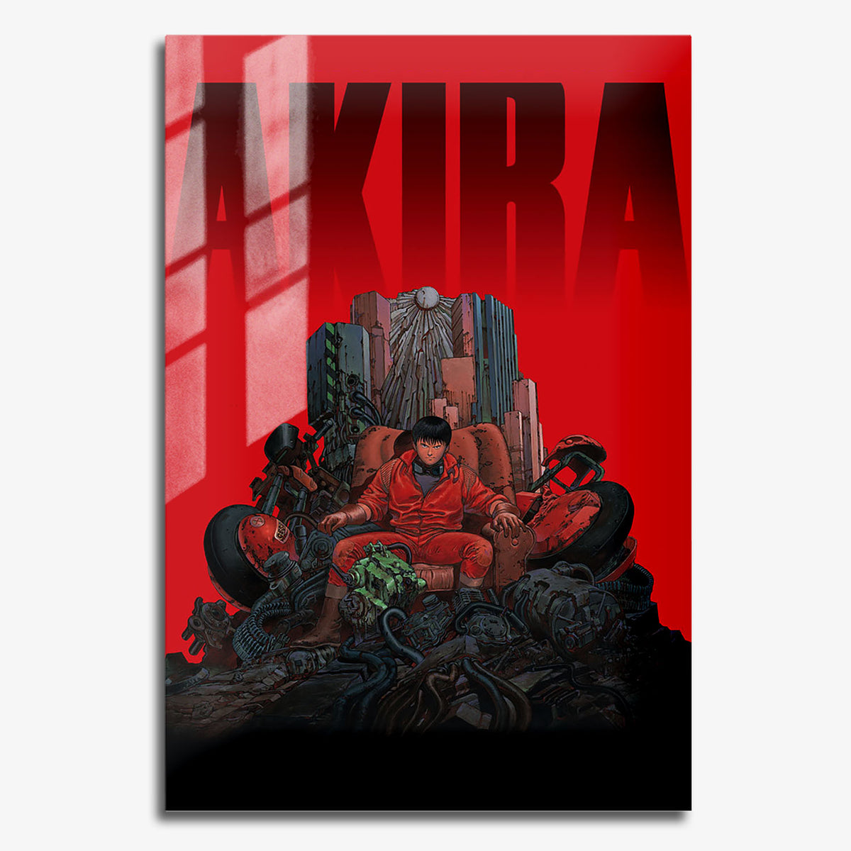 Flex Designs Metal Poster Akira Red 11 x 17" Home Goods - Movie 1988 Movie Metal Poster