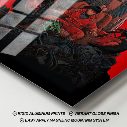 Flex Designs Metal Poster Akira Red 11 x 17" Home Goods - Movie 1988 Movie Metal Poster