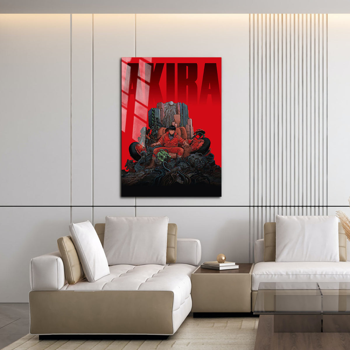 Flex Designs Metal Poster Akira Red 16 x 24" Home Goods - Movie 1988 Movie Metal Poster
