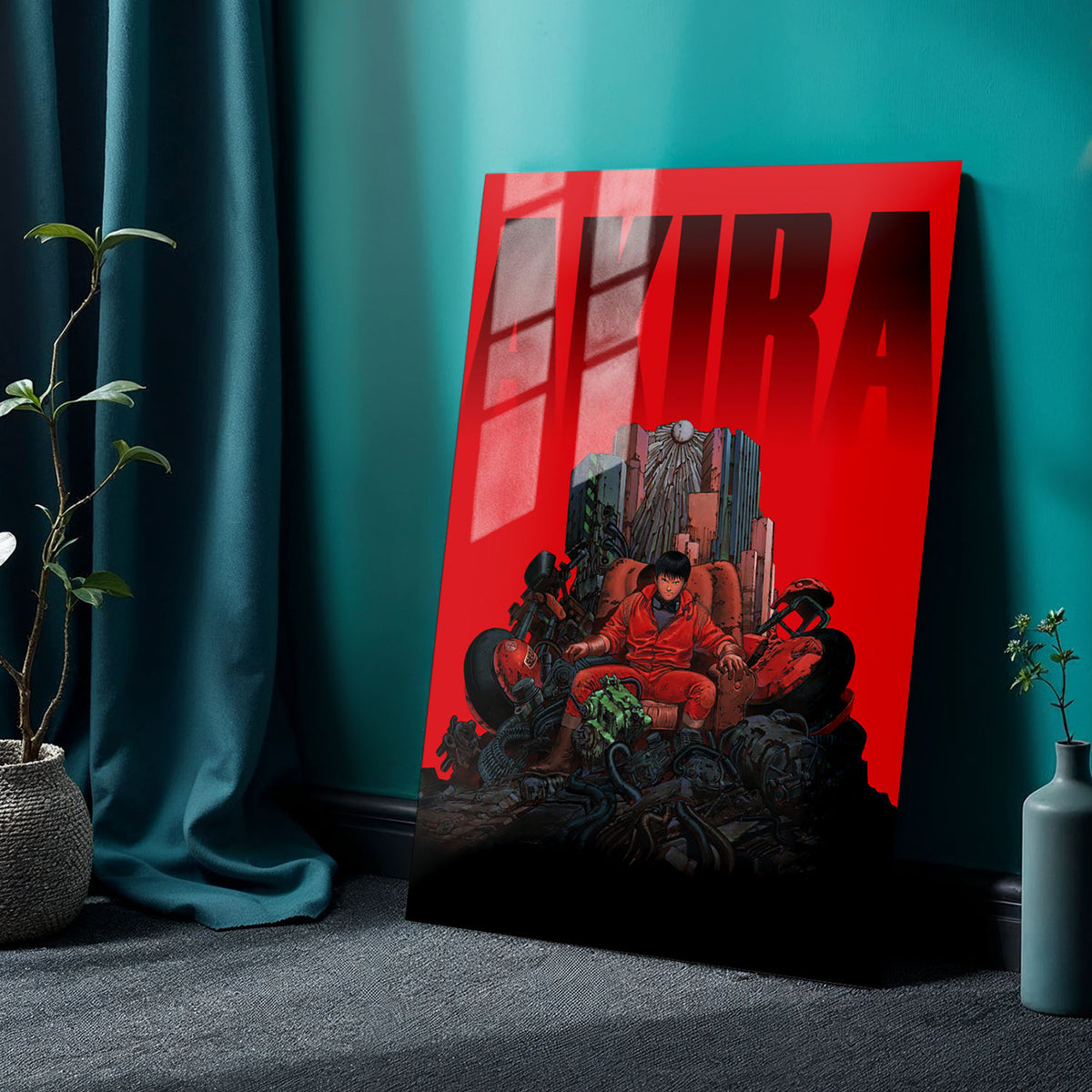 Flex Designs Metal Poster Akira Red 24 x 36" Home Goods - Movie 1988 Movie Metal Poster