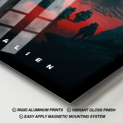 Flex Designs Metal Poster Alien Landing Sketch 11 x 17" Home Goods - Movie 1979 Movie Metal Poster