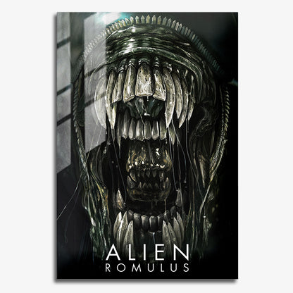 Flex Designs Metal Poster Alien Romulus Cinematic 11 x 17" Home Goods - Movie 2024 Movie Metal Poster