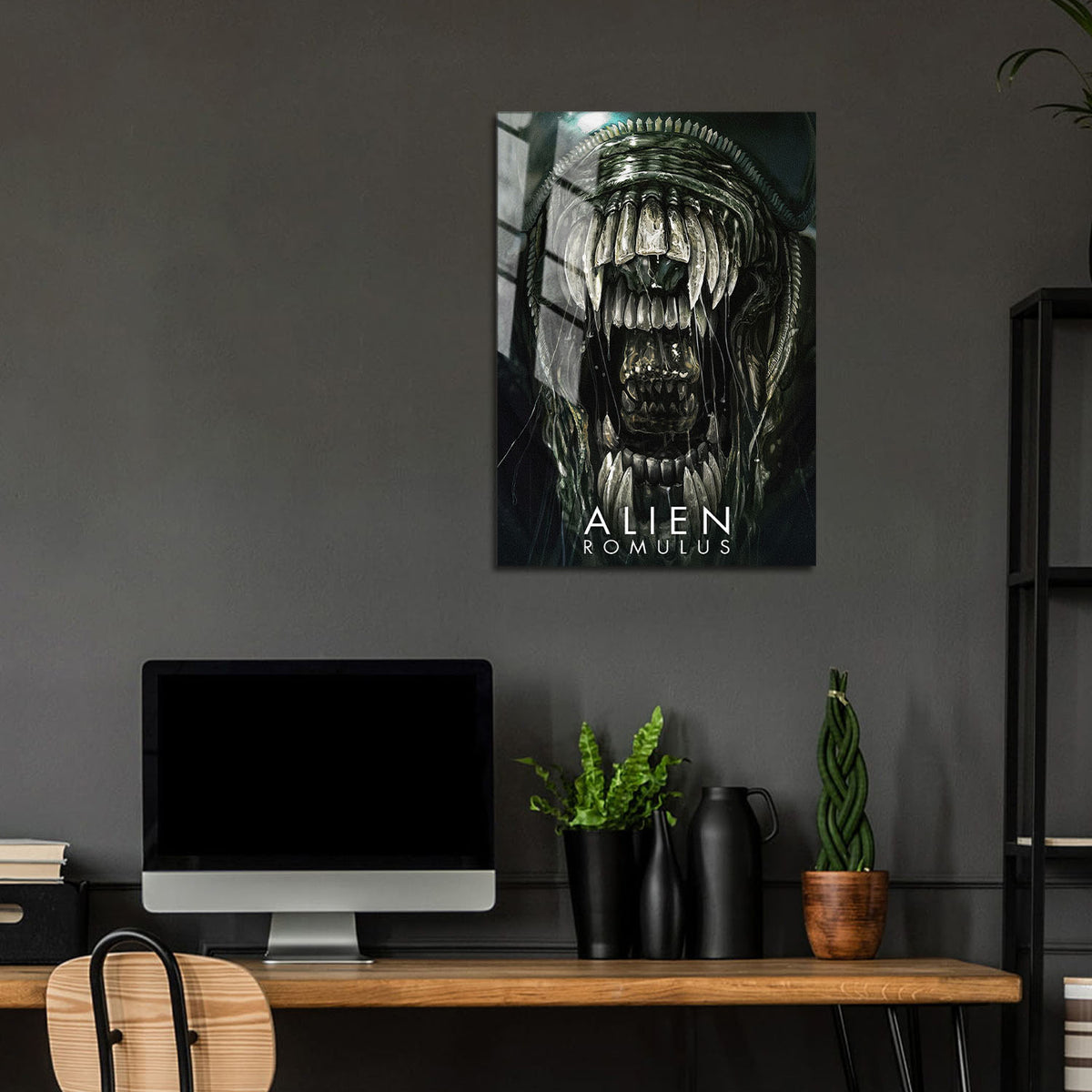 Flex Designs Metal Poster Alien Romulus Cinematic 24 x 36" Home Goods - Movie 2024 Movie Metal Poster