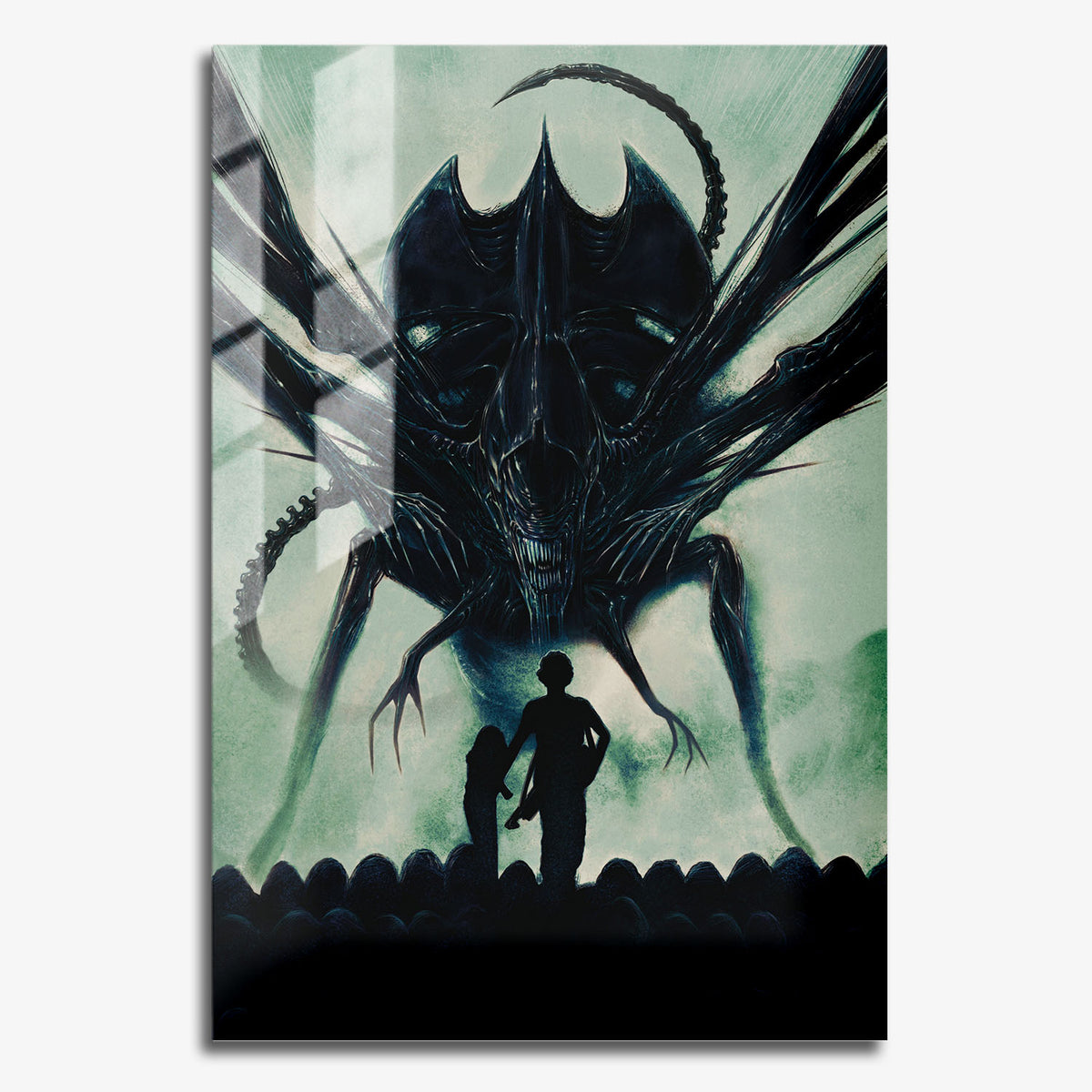 Flex Designs Metal Poster Aliens Textless 11 x 17" Home Goods - Movie 1986 Movie Metal Poster