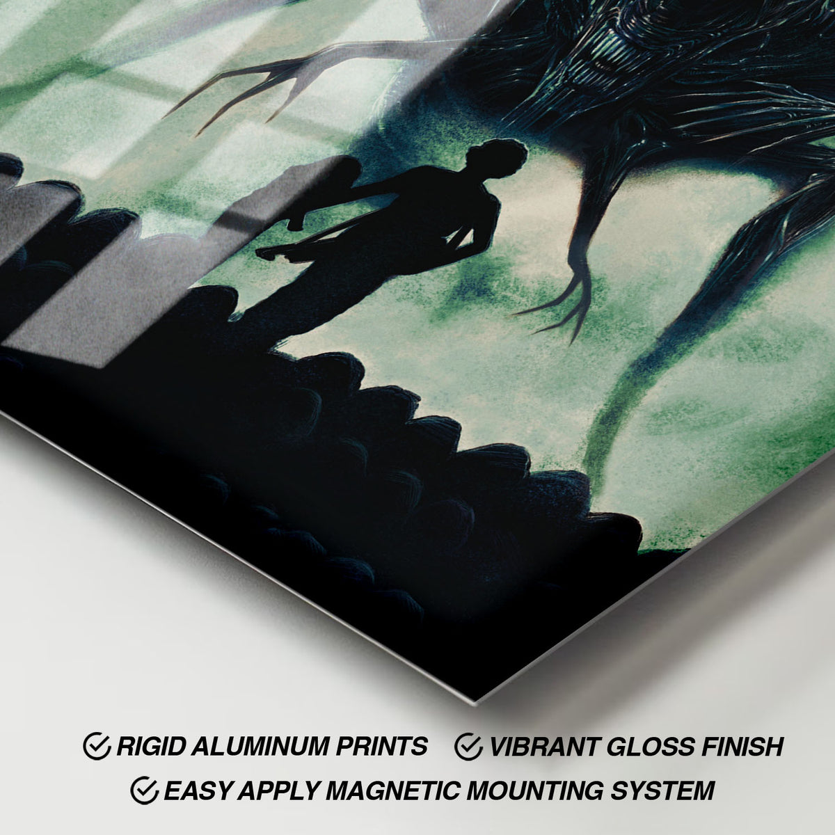 Flex Designs Metal Poster Aliens Textless 11 x 17" Home Goods - Movie 1986 Movie Metal Poster