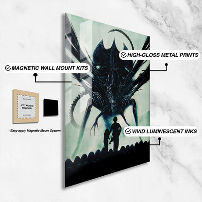 Flex Designs Metal Poster Aliens Textless 16 x 24" Home Goods - Movie 1986 Movie Metal Poster