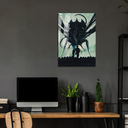 Flex Designs Metal Poster Aliens Textless 24 x 36" Home Goods - Movie 1986 Movie Metal Poster