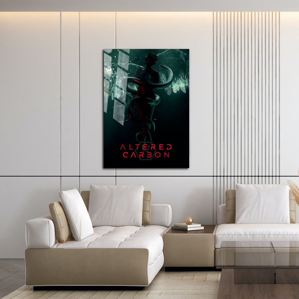 Flex Designs Metal Poster Altered Carbon 16 x 24" Home Goods - TV Show 2018 TV Show Metal Poster