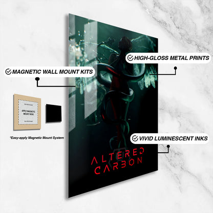 Flex Designs Metal Poster Altered Carbon 16 x 24" Home Goods - TV Show 2018 TV Show Metal Poster