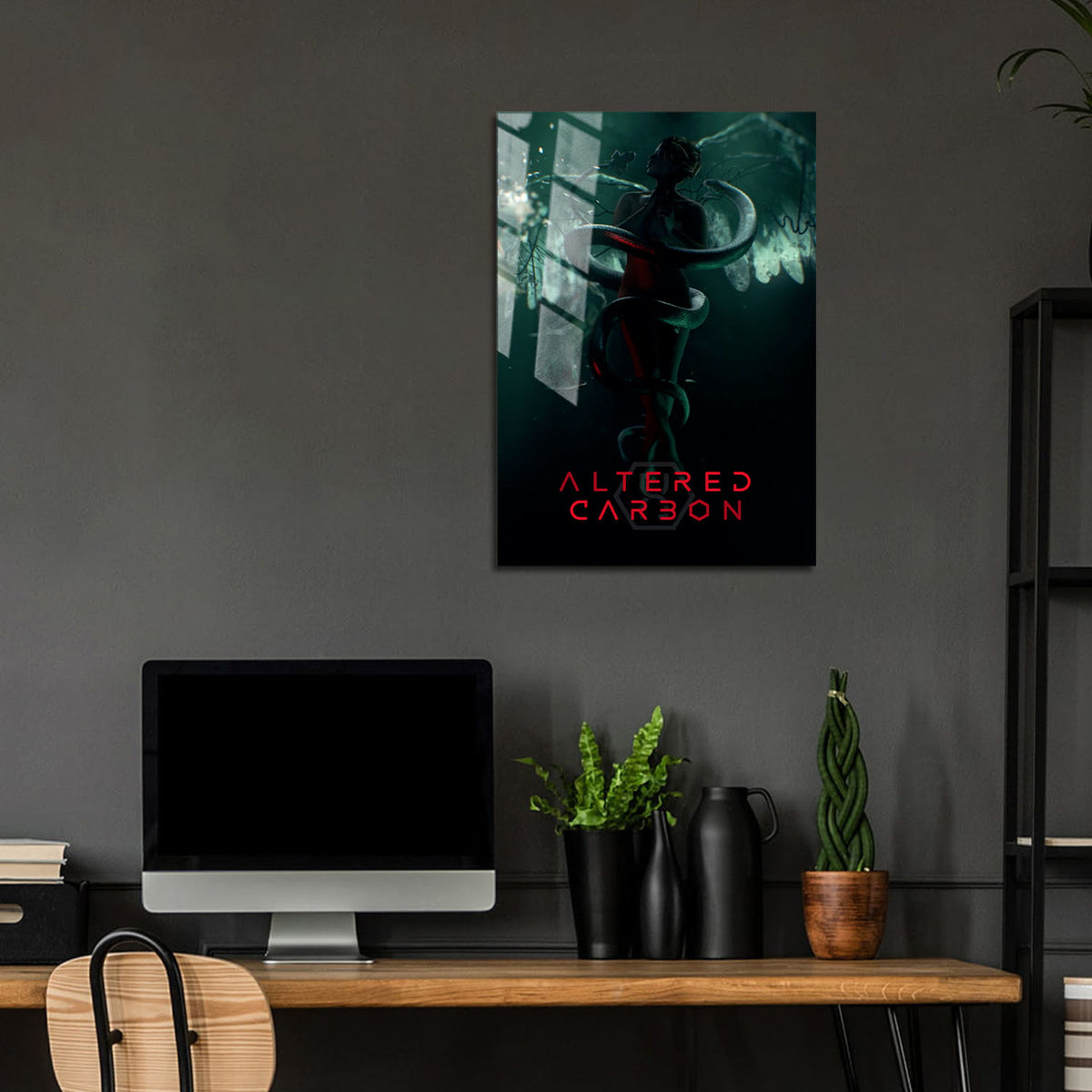 Flex Designs Metal Poster Altered Carbon 24 x 36" Home Goods - TV Show 2018 TV Show Metal Poster