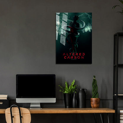 Flex Designs Metal Poster Altered Carbon 24 x 36" Home Goods - TV Show 2018 TV Show Metal Poster