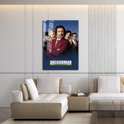 Flex Designs Metal Poster Anchorman The Legend of Ron Burgundy 16 x 24" Home Goods - Movie 2004 Movie Metal Poster