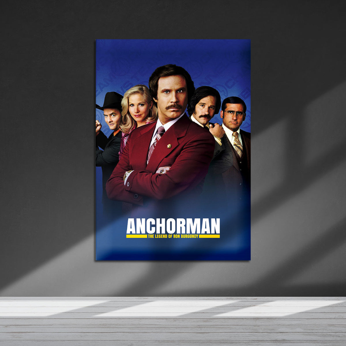 Flex Designs Metal Poster Anchorman The Legend of Ron Burgundy 5 x 7" Home Goods - Movie 2004 Movie Metal Poster