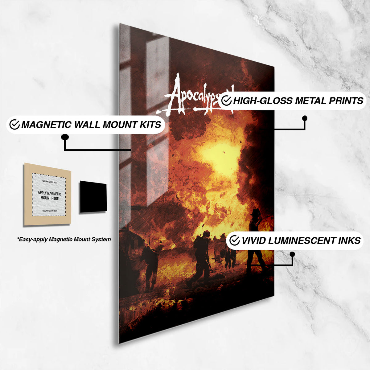 Flex Designs Metal Poster Apocalypse Now 16 x 24" Home Goods - Movie 1979 Movie Metal Poster
