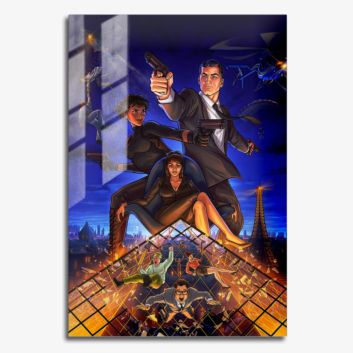 Flex Designs Metal Poster Archer Season 14 11 x 17" Home Goods - TV Show 2009 TV Show Metal Poster