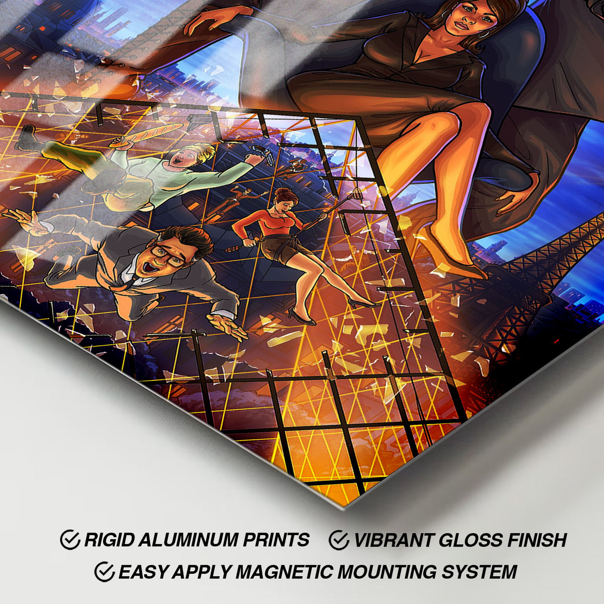 Flex Designs Metal Poster Archer Season 14 11 x 17" Home Goods - TV Show 2009 TV Show Metal Poster