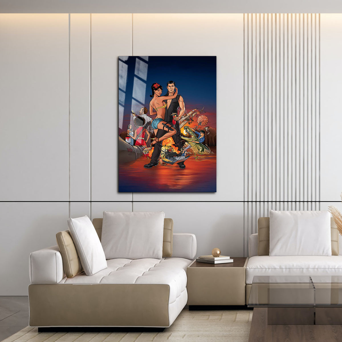 Flex Designs Metal Poster Archer Season 2 16 x 24" Home Goods - TV Show 2009 TV Show Metal Poster