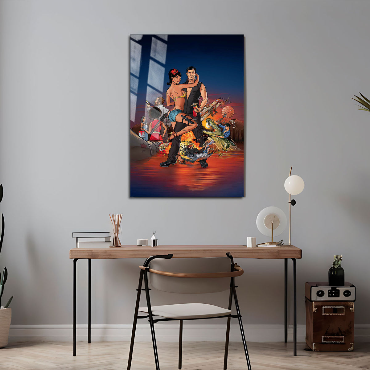 Flex Designs Metal Poster Archer Season 2 5 x 7" Home Goods - TV Show 2009 TV Show Metal Poster