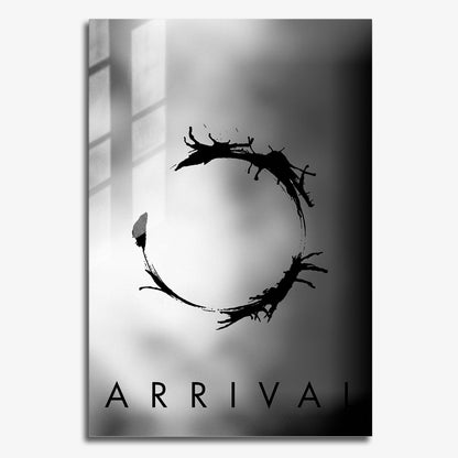 Flex Designs Metal Poster Arrival Minimalist 11 x 17" Home Goods - Movie 2016 Movie Metal Poster
