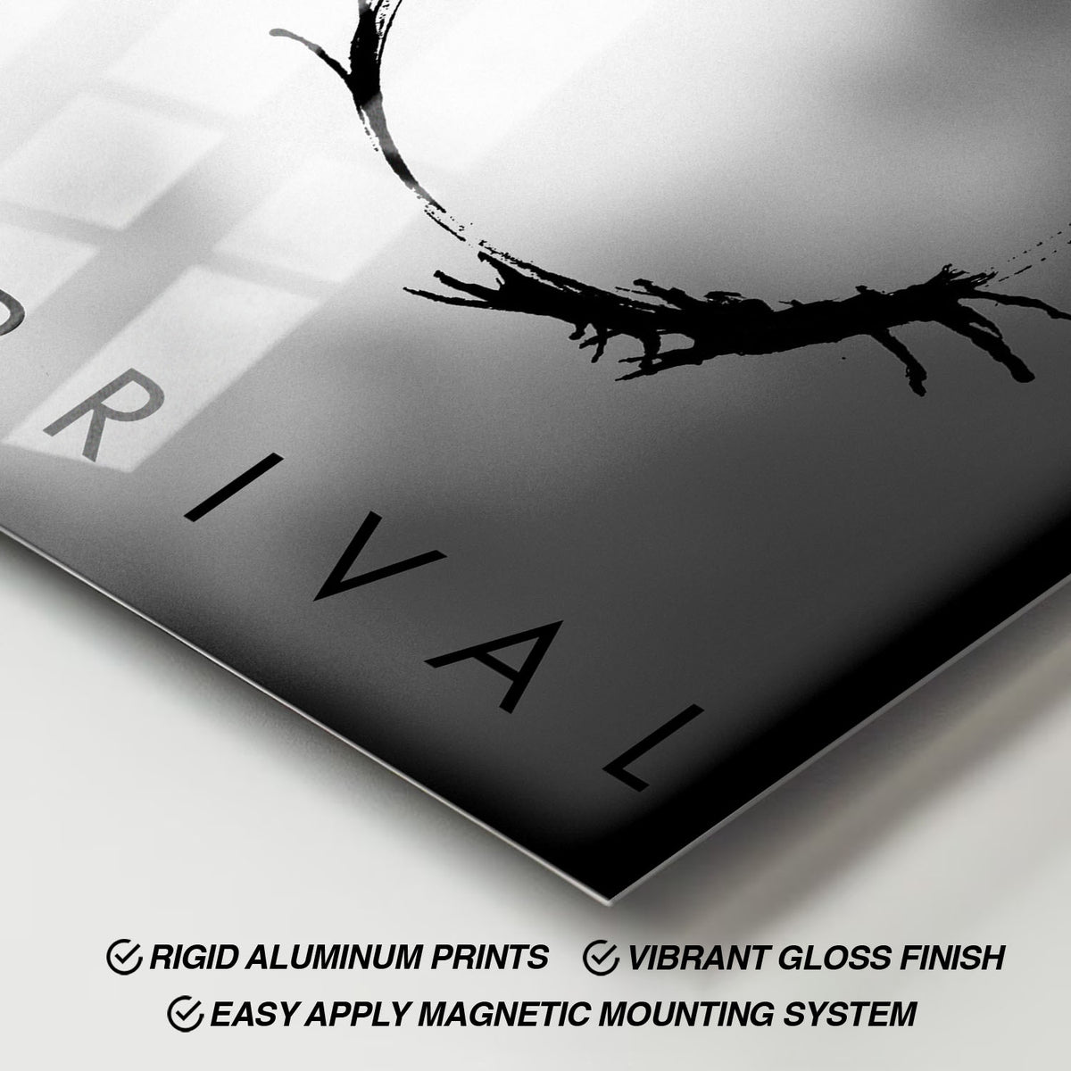 Flex Designs Metal Poster Arrival Minimalist 11 x 17" Home Goods - Movie 2016 Movie Metal Poster