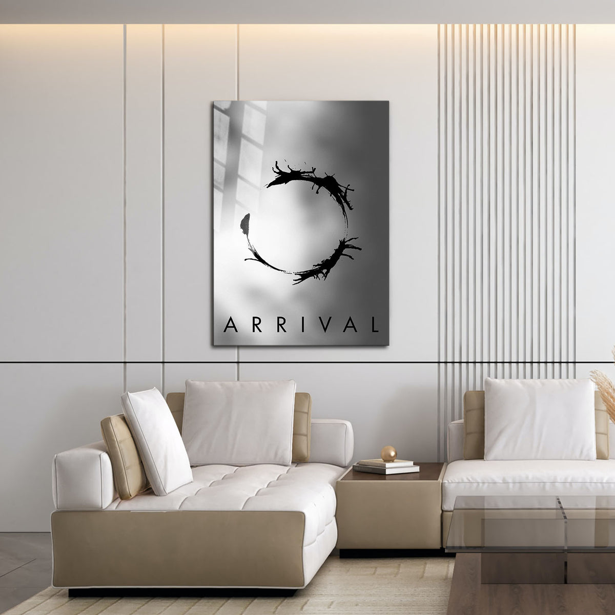 Flex Designs Metal Poster Arrival Minimalist 16 x 24" Home Goods - Movie 2016 Movie Metal Poster