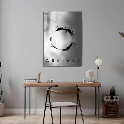 Flex Designs Metal Poster Arrival Minimalist 5 x 7" Home Goods - Movie 2016 Movie Metal Poster