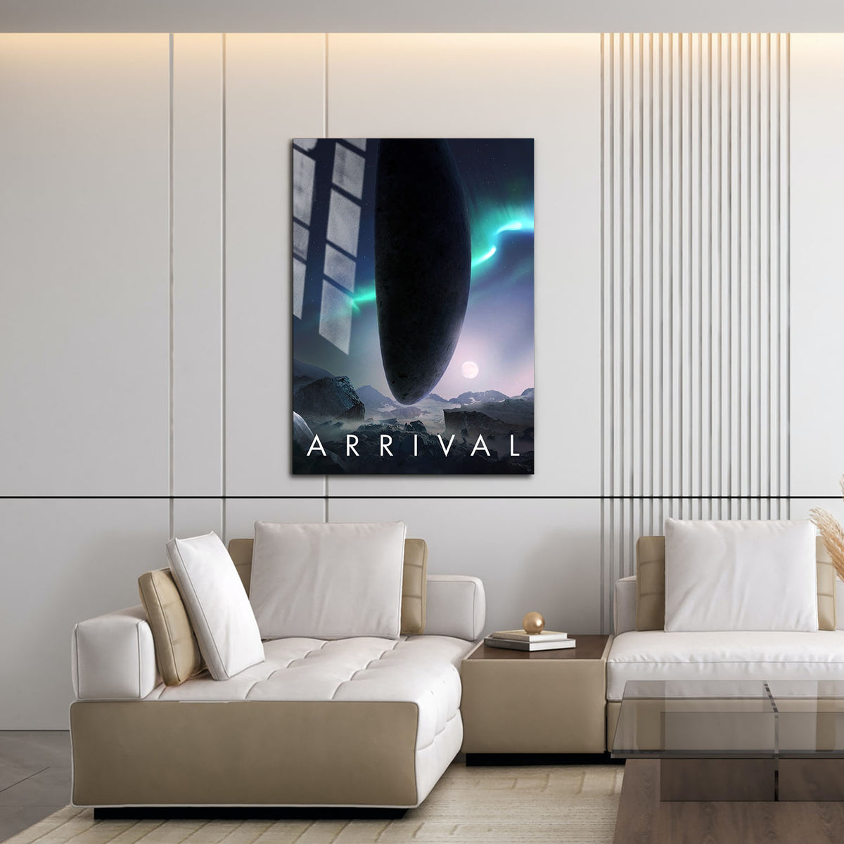 Flex Designs Metal Poster Arrival Theatrical 16 x 24" Home Goods - Movie 2016 Movie Metal Poster