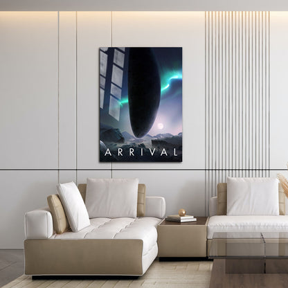 Flex Designs Metal Poster Arrival Theatrical 16 x 24" Home Goods - Movie 2016 Movie Metal Poster