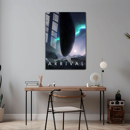 Flex Designs Metal Poster Arrival Theatrical 5 x 7" Home Goods - Movie 2016 Movie Metal Poster