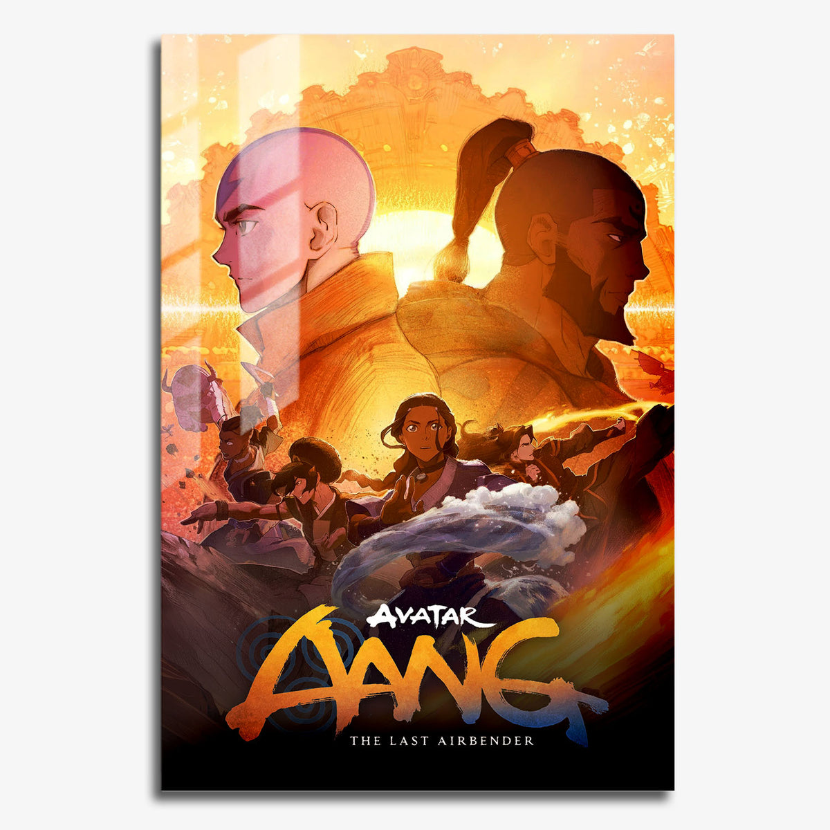 Flex Designs Metal Poster Avatar Aang The Last Airbender Cartoon 11 x 17" Home Goods - TV Show 2026 TV Show Metal Poster