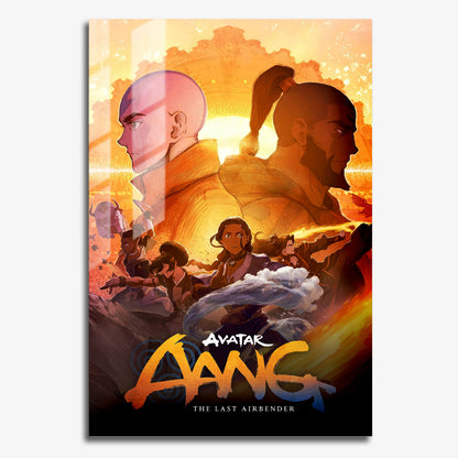 Flex Designs Metal Poster Avatar Aang The Last Airbender Cartoon 11 x 17" Home Goods - TV Show 2026 TV Show Metal Poster
