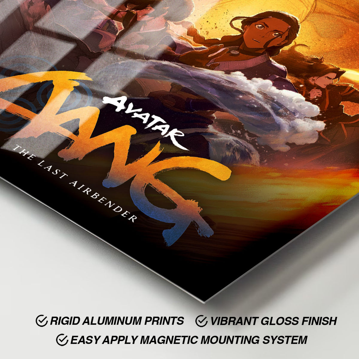 Flex Designs Metal Poster Avatar Aang The Last Airbender Cartoon 11 x 17" Home Goods - TV Show 2026 TV Show Metal Poster