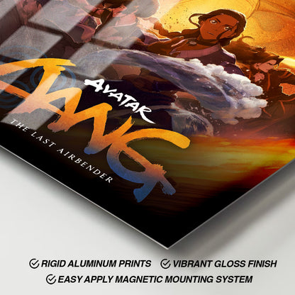 Flex Designs Metal Poster Avatar Aang The Last Airbender Cartoon 11 x 17" Home Goods - TV Show 2026 TV Show Metal Poster