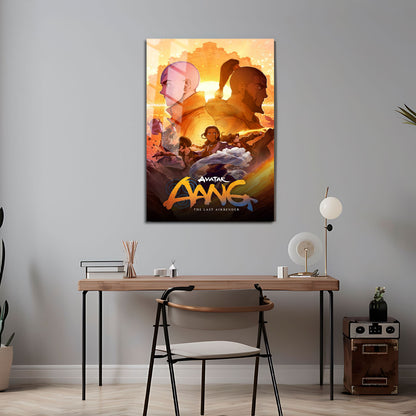 Flex Designs Metal Poster Avatar Aang The Last Airbender Cartoon 5 x 7" Home Goods - TV Show 2026 TV Show Metal Poster