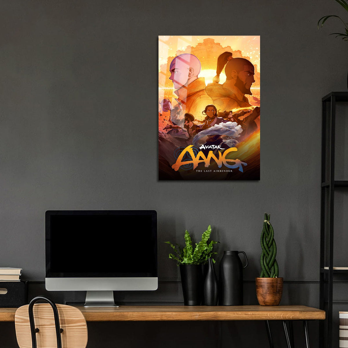 Flex Designs Metal Poster Avatar Aang The Last Airbender Cartoon 24 x 36" Home Goods - TV Show 2026 TV Show Metal Poster