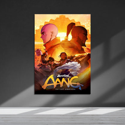 Flex Designs Metal Poster Avatar Aang The Last Airbender Cartoon 5 x 7" Home Goods - TV Show 2026 TV Show Metal Poster